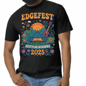 Edge Fest Adult T-Shirt With Lineup - Black